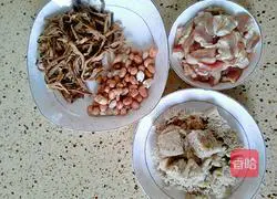 Illustration of how to make red barbecue bran 1