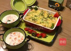 Illustration of how to make cheese and avocado baked bread 7