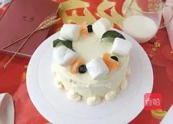 Illustration of how to make a cake using whipping cream 9