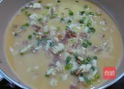 Illustration of how to cook bacon with thick eggs 9