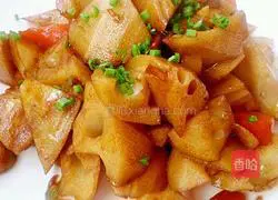 Illustration of how to make sweet and sour lotus root cubes 8