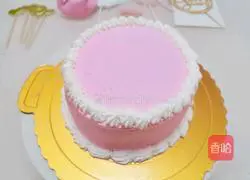 Flamingo Birthday Cake Pink Girly Heart Recipe Illustration 4