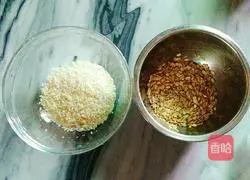 Illustration of how to make oatmeal rice 1