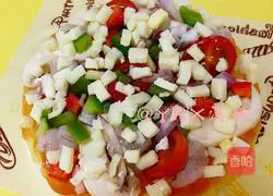 Potatoes Illustration of how to make pizza 6