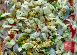 Illustration of how to make prawn okra pizza 6