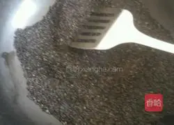 Illustration of making sesame candy 1