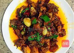 Illustration of how to make glutinous rice cake spicy chicken 8