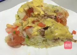 Illustration of how to make Spanish baked rice 10