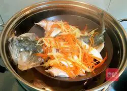 Illustration of home-style steamed seabass 4