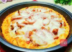 Illustration of how to make delicious pizza with fillings 21