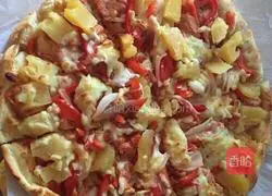Illustration of how to make Hawaiian pizza 4
