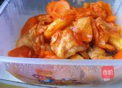 Illustration of Korean Kimchi Spicy Rice Cake 3