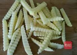 Illustration of how to make French fries 1
