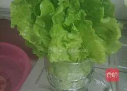 Illustration of how to make potato flour and dried tofu wrapped in lettuce (Chaoshan snack) 6