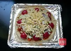 Illustration of how to make shrimp pizza 10