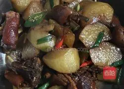 Illustration of how to cook mutton with radish 5