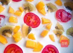 Fruit Creative Dishes#Mango Pizza Illustration of how to do it 11