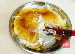 Durian Mango Layer Cake & Pancake Recipe Illustration 13