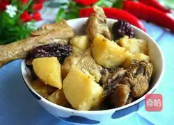 Illustration of how to make chicken stewed with potatoes 9