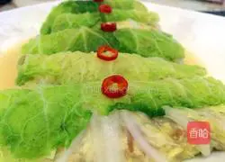 Illustration of how to make cabbage and tofu rolls 5