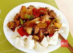 Illustration of how to make large plate chicken 7