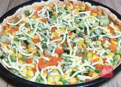 Illustration of how to make bacon pizza 7