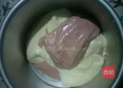 Illustration of how to make striped cake 17