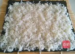 Illustration of how to make tuna, spicy cabbage and kimbap 7