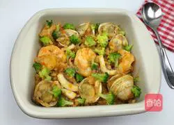 Spanish seafood risotto recipe illustration 8