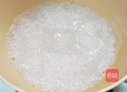  Illustration of how to make springy and translucent mango sago 3