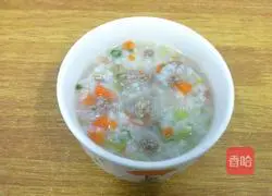 Illustration of how to make beef porridge 16