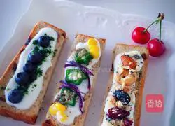 Illustration of how to make three-flavor whole wheat bread and yogurt bars 4