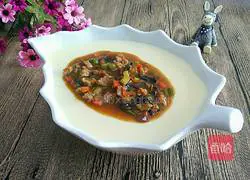 Illustration of how to make braised tofu with meat 10