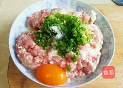 Illustration of how to make pork spring rolls 2