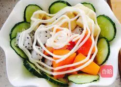 Illustration of how to make corn vegetable and fruit salad 7