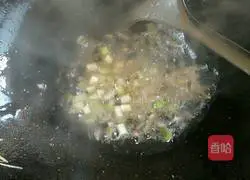 Illustration of home-cooked vegetables and tofu 6