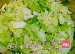 Illustration of how to make cabbage and kimchi 2