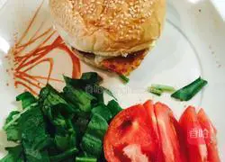 French Chicken Burger Recipe Illustration 12