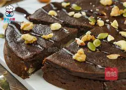 Illustration of how to make oil-free and low-calorie tofu brownies 6