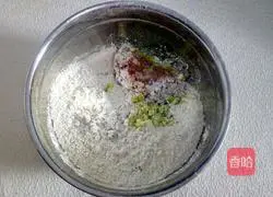 Illustration of how to make fried green radish balls 8