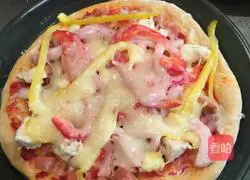 Illustration of how to make delicious pizza (Harbin battered pineapple chicken) 7