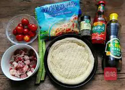 Illustration of how to make cherry tomato and beef pizza 1