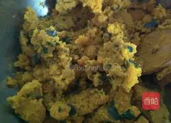 Illustration of how to make bean paste melon cake 1