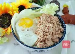Illustration of how to make tuna rice 6