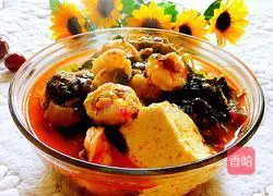 Illustration of how to make pork ribs stewed in Korean kimchi pot 13