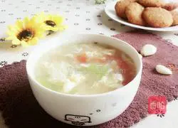 Illustration of how to make egg soup 13