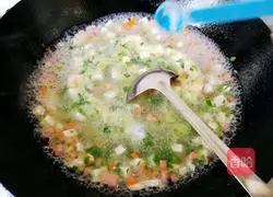 Illustration of how to make vegetable and tofu soup 8