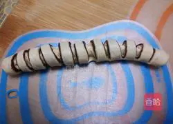 Illustration of making bean paste bagels 9