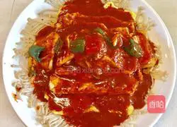 Illustration of how to cook tofu with golden needle kimchi 7