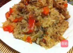 Illustration of how to make hand-caught mutton rice 15